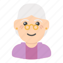 avatar, elder, grandmother, people, profile, user, woman