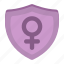 female, feminism, gender, protection, security, shield, women 