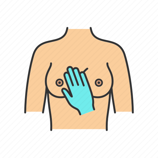 Breast, breast palpation, check, diagnosis, examination, self-examination, touch icon - Download on Iconfinder
