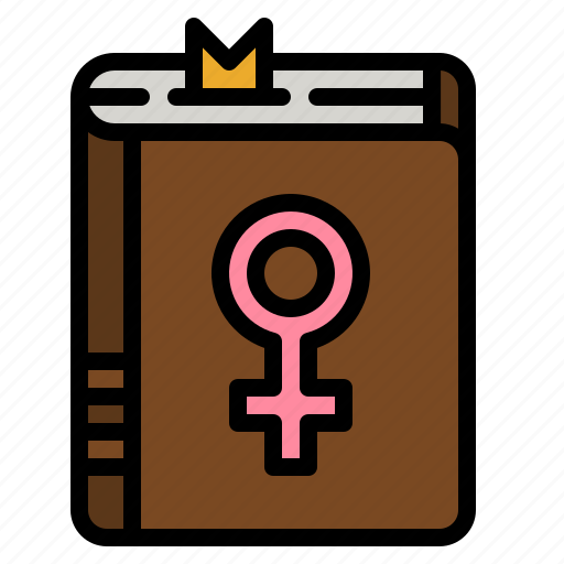 Gender, woman, book, feminism, education icon - Download on Iconfinder