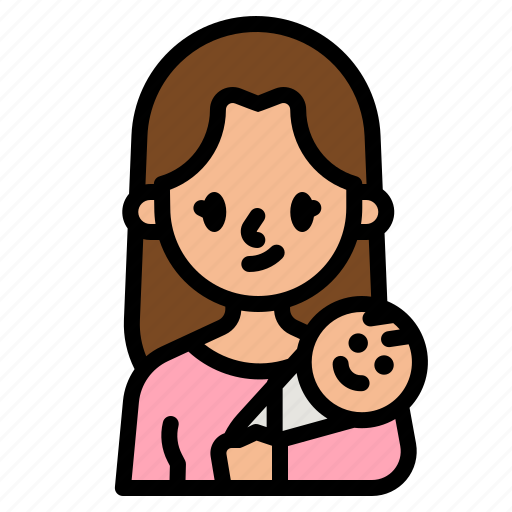 Mother, mum, baby, young, female icon - Download on Iconfinder
