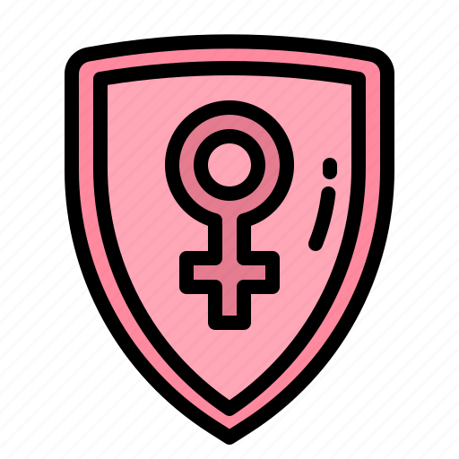 Protection, shield, women, defense, security icon - Download on Iconfinder