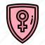 protection, shield, women, defense, security 