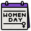 woman, march, womens, day, calendar 