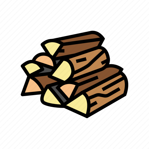Firewood, wood, timber, tree, wooden, material icon - Download on Iconfinder