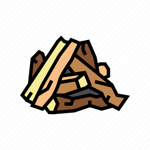 Pile, wood, timber, tree, wooden, material icon - Download on Iconfinder