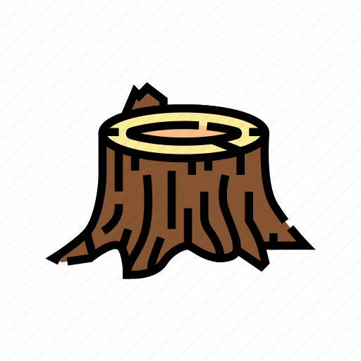 Stump, wood, timber, tree, wooden, material icon - Download on Iconfinder