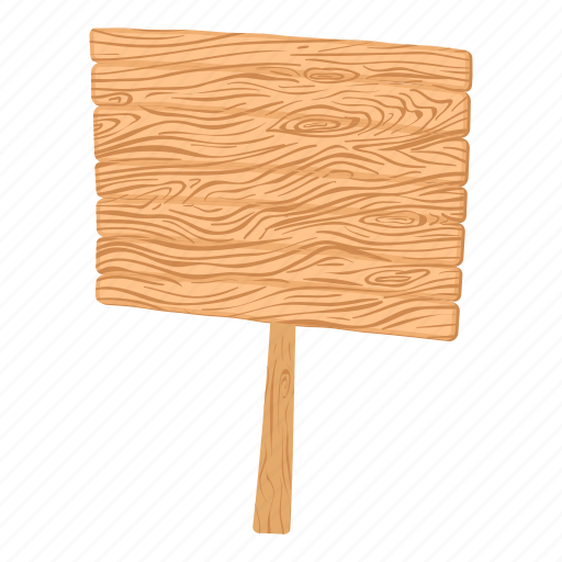 Board, cartoon, drawing, grass, retro, signboard, wood icon - Download on Iconfinder