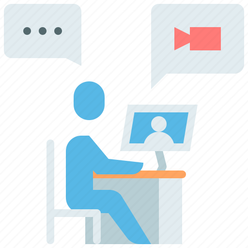 Work, conference, video, call, online, meeting icon - Download on Iconfinder