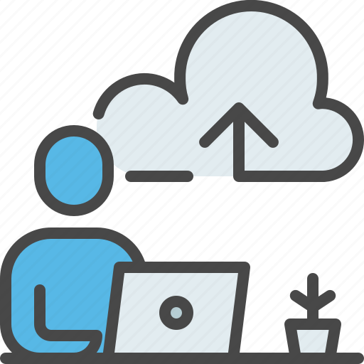 Work, home, cloud, computing, storage, upload icon - Download on Iconfinder