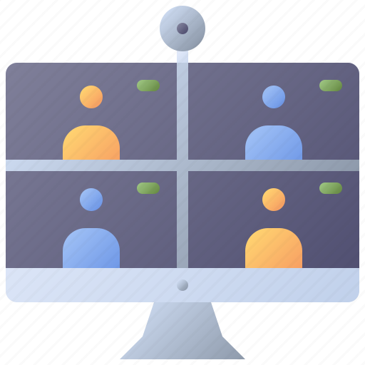 Work, conference, video, call, online, meeting, group icon - Download on Iconfinder