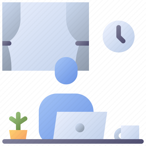 Work, home, remote, working, stay, teleworking icon - Download on Iconfinder