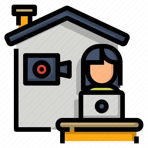 Call, chat, conference, home, live, video, work icon - Download on Iconfinder