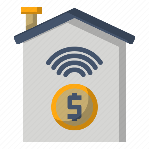 At, dollar, earning, home, money, online, work icon - Download on Iconfinder