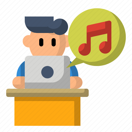 From, home, listen, music, relaxing, time, work icon - Download on Iconfinder