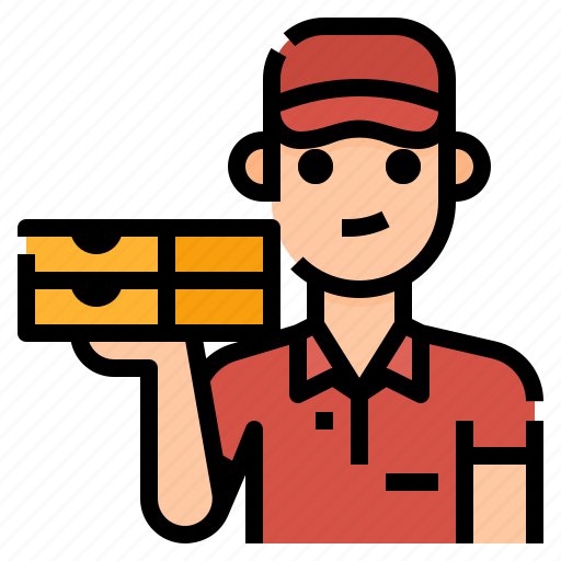 Delivery, food, man, service, workfromhome icon - Download on Iconfinder