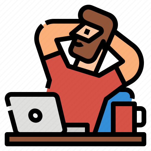 Break, relax, rest, workfromhome, working icon - Download on Iconfinder