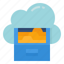 cloud, data, folder, storage, workfromhome
