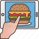 online, restaurant, delivery, food, hamburger