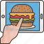 online, restaurant, delivery, food, hamburger 