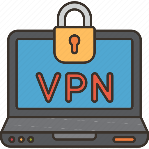 Padlock, vpn, network, laptop, security icon - Download on Iconfinder