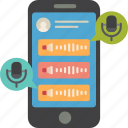 audio, recorder, voice, smartphone, message