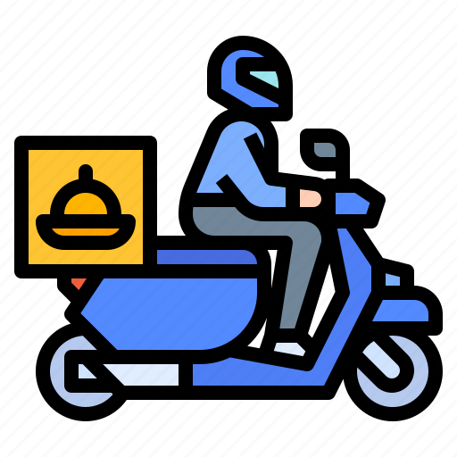 Delivery, food, scooter, service, transportation icon - Download on Iconfinder