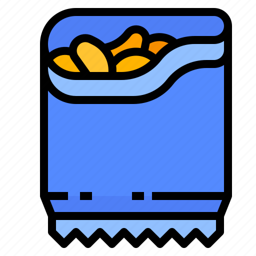 Chip, fired, food, potato, snack icon - Download on Iconfinder