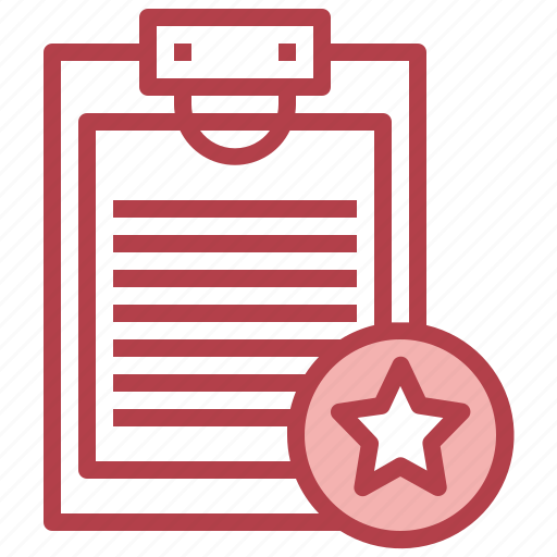 Favourite, star, clipboard, file, document icon - Download on Iconfinder
