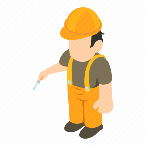 Isometric, object, professionalworker, sign icon - Download on Iconfinder