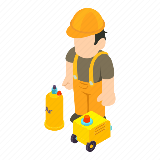 Isometric, weldingspecialist, sign, object icon - Download on Iconfinder