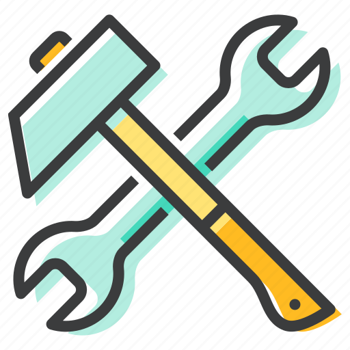 Hammer, mechanic, spanner, tools icon - Download on Iconfinder