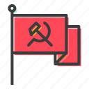 communism, communist, flag, labor