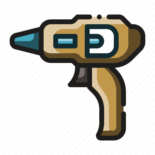 Adhesive, glue, glue gun, hot melt, tool icon - Download on Iconfinder