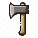 axe, carpentry, hand, hatchet, tool