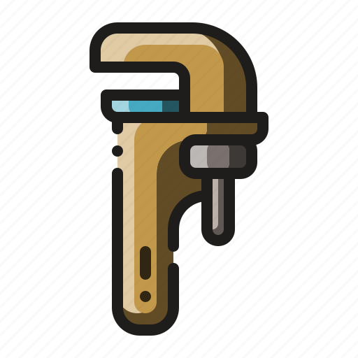 Adjustable, monkey wrench, pipe wrench, tool, wrench icon - Download on Iconfinder