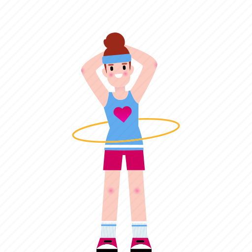 Exercising, hula hoop, sports icon - Download on Iconfinder