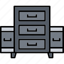filing, cabinet, storage, furniture, household, office, material, file