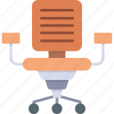 office, chair, chaire, furniture, swivel