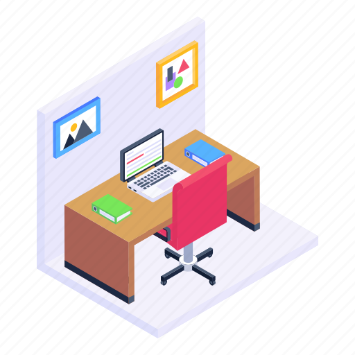 Office room, working space, workroom, workstation, office cabin icon - Download on Iconfinder