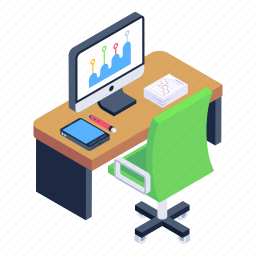 Office place, workroom, workspace, office, workstation icon - Download on Iconfinder