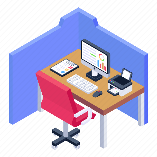 Office room, office cabin, working area, workstation, workspace icon - Download on Iconfinder
