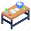 office interior, table, desk, furniture, wooden table 