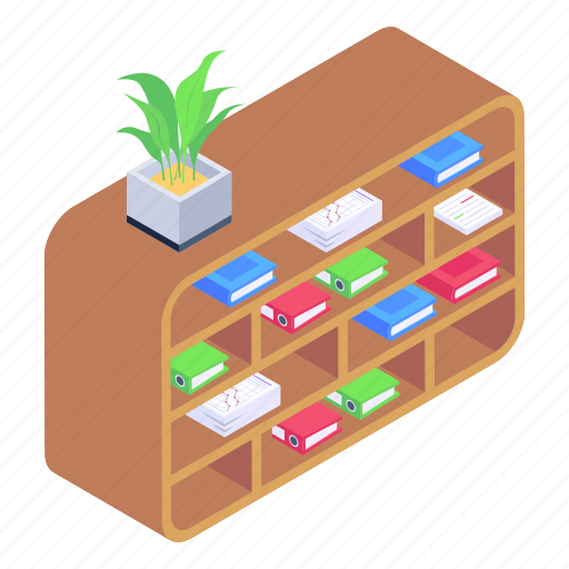 Racks table, office books rack, office rack, office cabinet, files rack icon - Download on Iconfinder