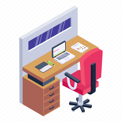 Workplace, workspace, workstation, table, desk icon - Download on Iconfinder