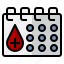calendar, schedule, appointment, time and date, blood donation 