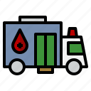 mobile unit, blood donation, truck, delivery truck, medical service
