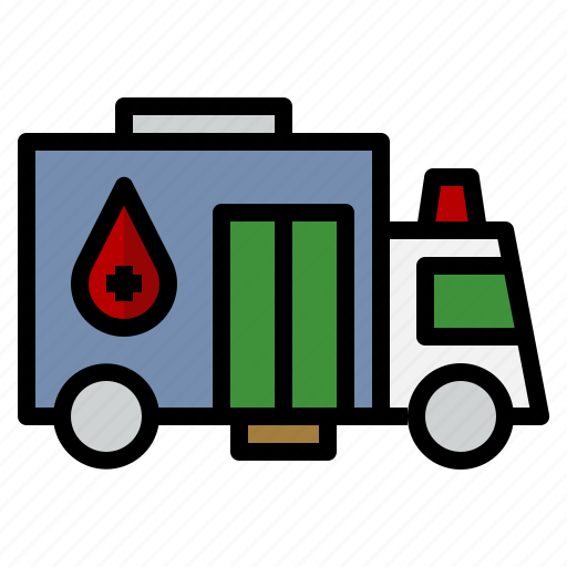 Mobile unit, blood donation, truck, delivery truck, medical service icon - Download on Iconfinder