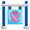 billboard, world, cancer, day, awareness, cure, research, flat