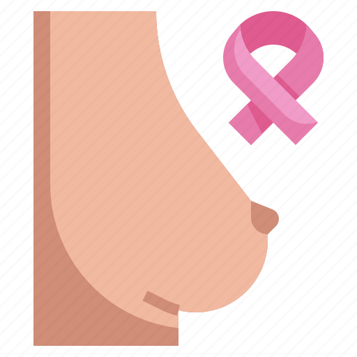 Breast, cancer, lump, chest, check, up, flat icon - Download on Iconfinder
